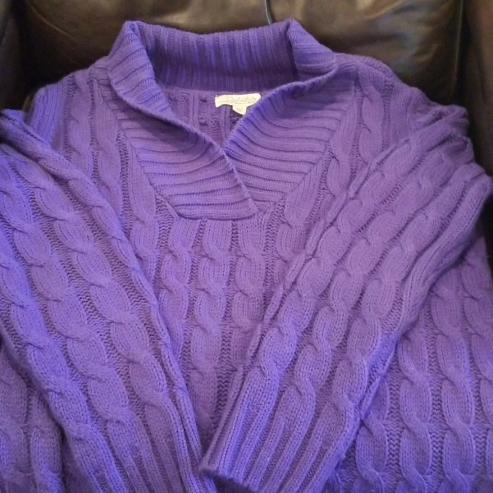 Cabela's purple sweater